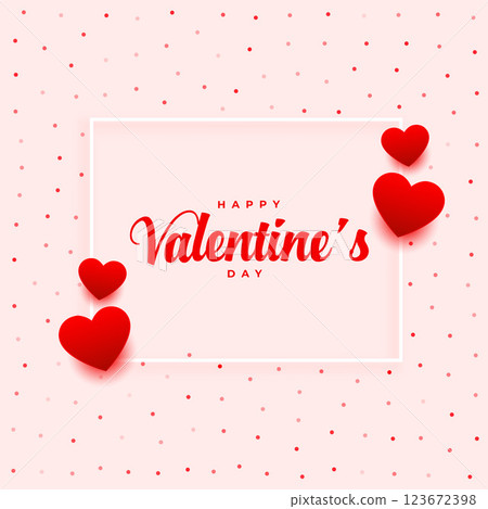 happy valentines day romantic greeting design happy valentines day romantic greeting design 123672398