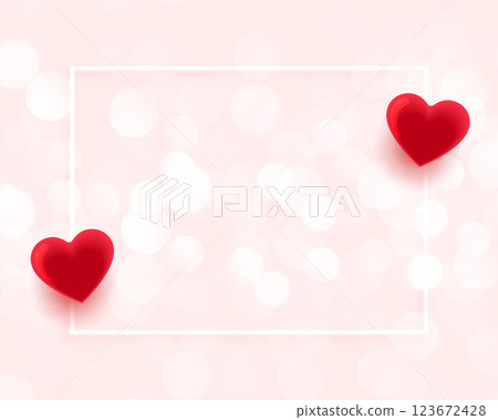 valentines day beautiful frame with text space 123672428