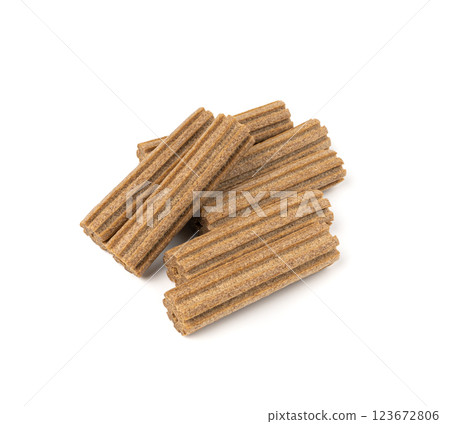 Rawhide chew sticks for dogs, oral care hygiene dog food, pressed collagen dry kibble 123672806