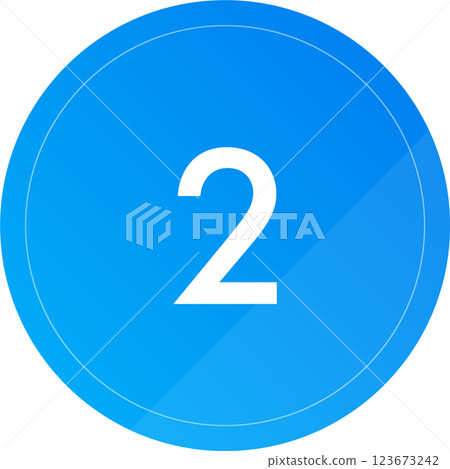 簡單時尚的藍色漸層數字 2 簡單時尚的藍色漸層數字 2 123673242