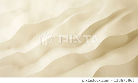 Smooth wavy texture reminiscent of sand dunes in soft beige, perfect for serene backdrops 123673965