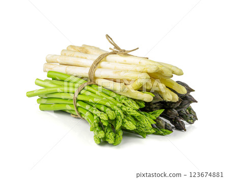 Raw Garden Asparagus, Fresh Red Spring Vegetables, Asparagus Officinalis Edible Sprouts Raw Garden Asparagus, Fresh Red Spring Vegetables, Asparagus Officinalis Edible Sprouts 123674881