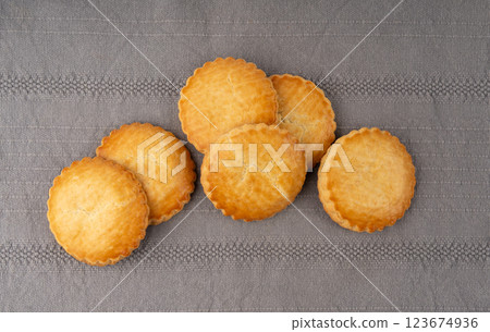 Netherlands traditional cookies, Holland almond filled cake, Dutch marzipan pastry, Gevulde koek 123674936