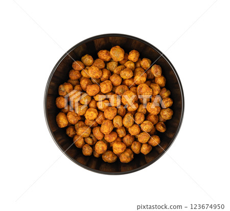 Roasted chickpeas, leblebi pile, spicy fried chana, crispy chick peas with mint and spices, east snack Roasted chickpeas, leblebi pile, spicy fried chana, crispy chick peas with mint and spices, east snack 123674950