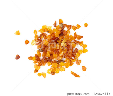 Amber stones isolated, polished orange gemstones, natural Baltic amber gems, golden resin crystals Amber stones isolated, polished orange gemstones, natural Baltic amber gems, golden resin crystals 123675113
