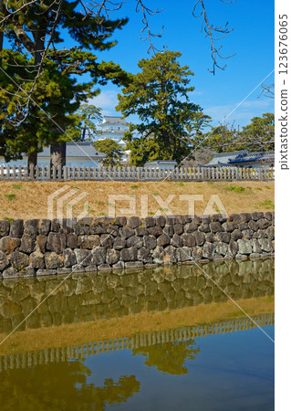 A castle tower of Odawara Castle 123676065