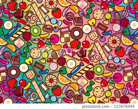 水果和糖果系列，圖案 B 123676994