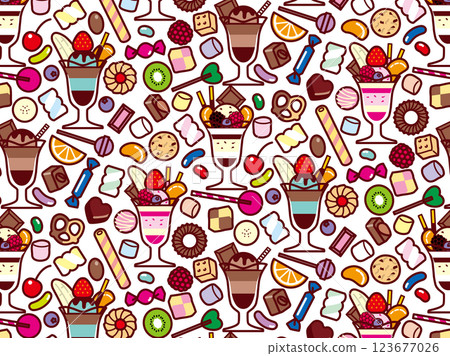 凍糕、糖果系列 2、圖案 123677026