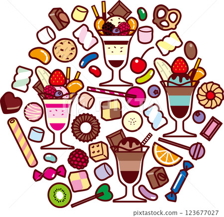 Parfait and sweets collection 2 123677027