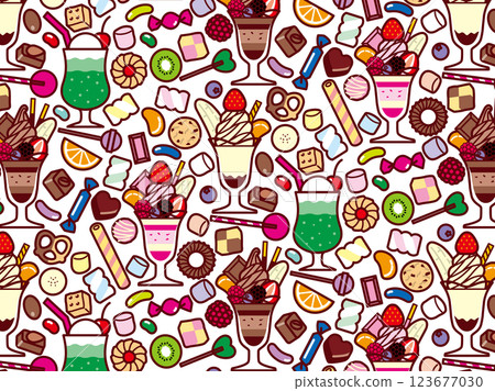 Parfait, sweets collection 4, pattern 123677030