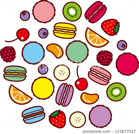 杏仁餅、水果系列 杏仁餅、水果系列 123677037