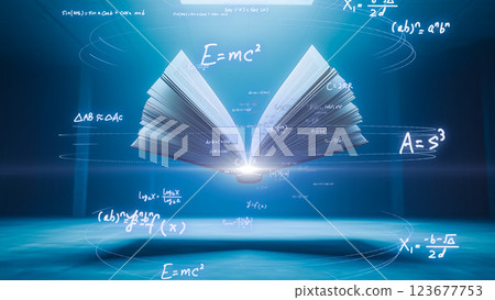 High-tech concept art that creates a futuristic and educational atmosphere 123677753