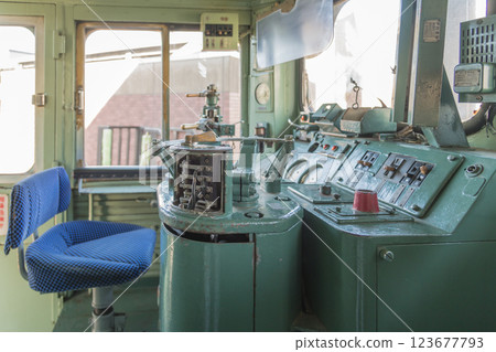 [Kitakyushu Mojiko Kyushu Railway Museum: Electric locomotive driver's seat] 123677793