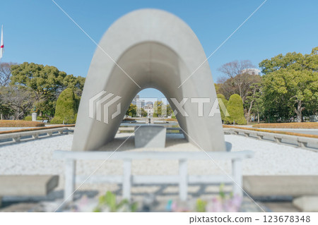 陽光明媚的日子裡的原子彈爆炸圓頂 Photoshop 處理 陽光明媚的日子裡的原子彈爆炸圓頂 Photoshop 處理 123678348