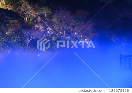 椿山莊的夜景：雲海 123678536