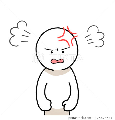 illustration of angry person 123678674