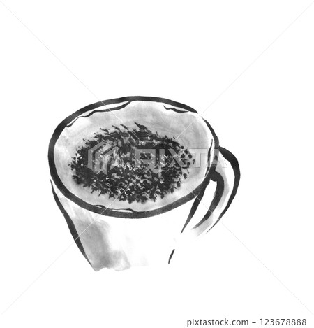 咖啡粉紅單色插圖 123678888