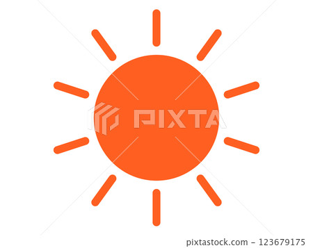 Sun icon (sunny mark) 123679175