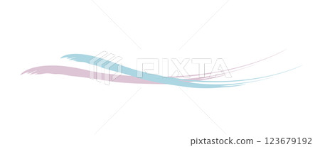 Watercolor style colorful highlighting lines illustration 123679192