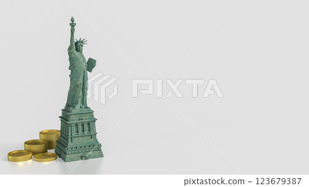 The Statue of Liberty for Business concept 3d Rendering. 123679387