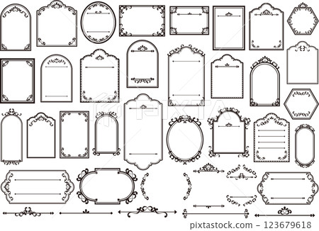 Elegant frame set 123679618