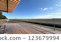 Jonanjima Seaside Park under the blue sky 123679994
