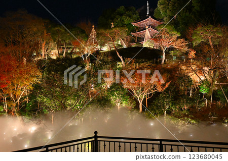 椿山莊的夜景:雲海 椿山莊的夜景:雲海 123680045