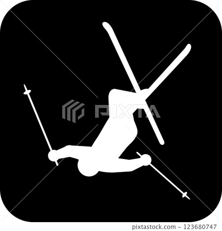 Ski Mogul Icon Ski Mogul Icon 123680747