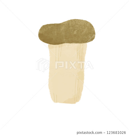 簡單的手繪彩色插圖的 eringi 123681026