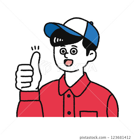 好的!男人發出「好」的手勢 好的!男人發出「好」的手勢 123681412