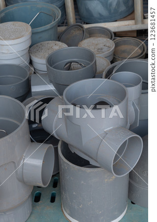 Plumbing construction materials 123681457