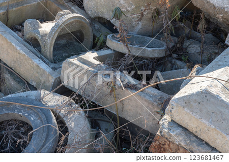 Waste from plumbing works Waste from plumbing works 123681467