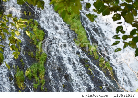 令人印象深刻的 Oshinkoshin 瀑布 123681638