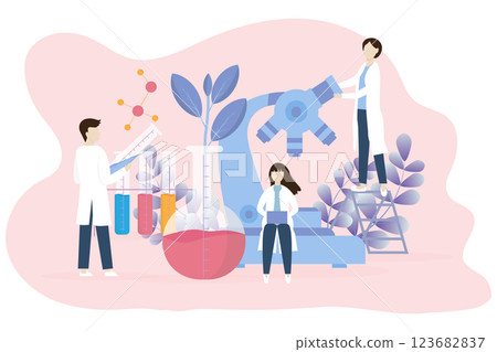 Scientific or Biotech Experiment Laboratory concept 123682837