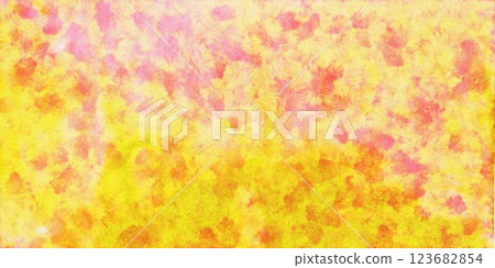 Vibrant Yellow and Pink Abstract Texture with Soft Brushstrokes 123682854