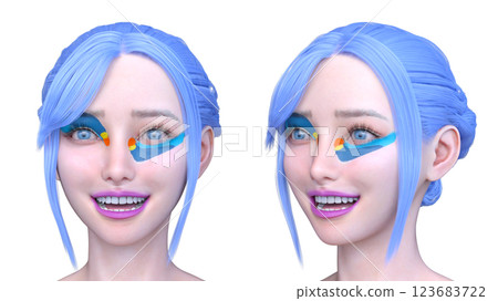 Close-up of a woman's face Close-up of a woman's face 123683722