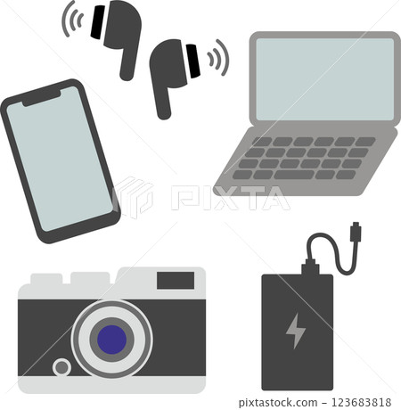 簡單小工具插圖素材集 簡單小工具插圖素材集 123683818