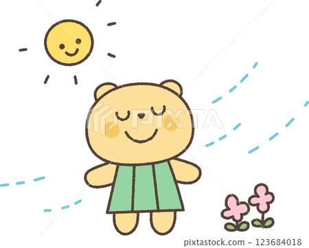 熊感受到春風 123684018