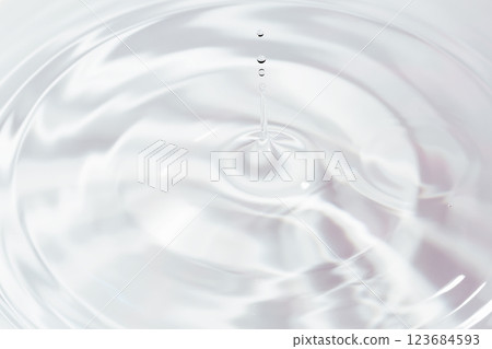 水滴落在水面上。 123684593