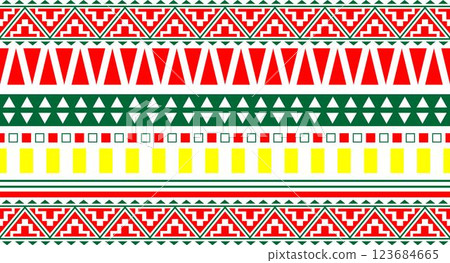 Seamless pattern with ethnic aztec motifs. Seamless ethnic pattern. Aztec style. For ethnic textile, embroidery, ceramic. Tribal ornament. Vector Seamless pattern with ethnic aztec motifs. Seamless ethnic pattern. Aztec style. For ethnic textile, embroidery, ceramic. Tribal ornament. Vector 123684665