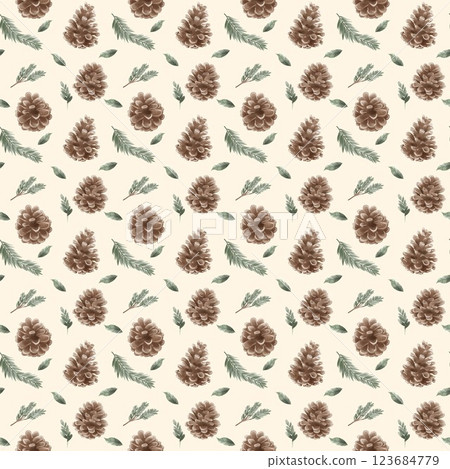 Seamless pattern cotton flower background , wall paper, fabric , textile. 123684779
