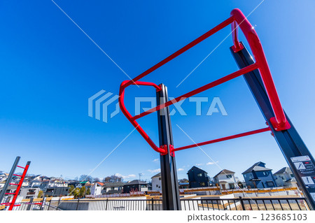 藍色天牆梯 123685103