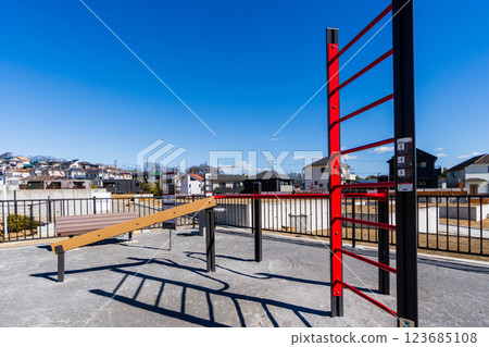 Blue Sky Wall Ladder 123685108