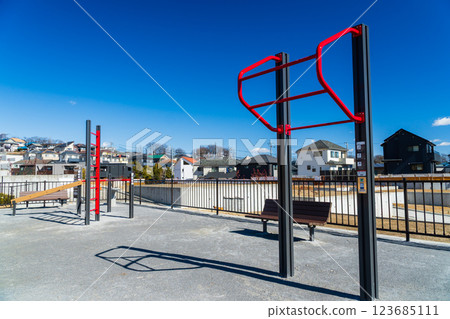 藍色天牆梯 123685111