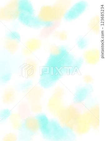 淡藍色和黃色水彩紋理的清新多彩的背景插圖 123685234