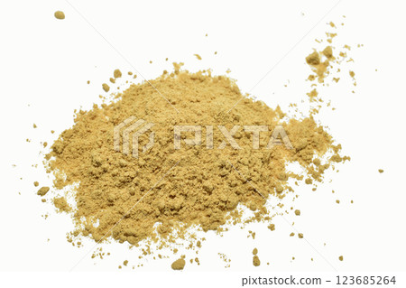 Dry ground food spice mustard. Dry ground food spice mustard. 123685264
