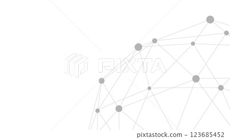Technology abstract background. Dots connected by lines. Minimalist mesh backdrop. Abstract polygonal shape. Technology abstract background. Dots connected by lines. Minimalist mesh backdrop. Abstract polygonal shape. 123685452