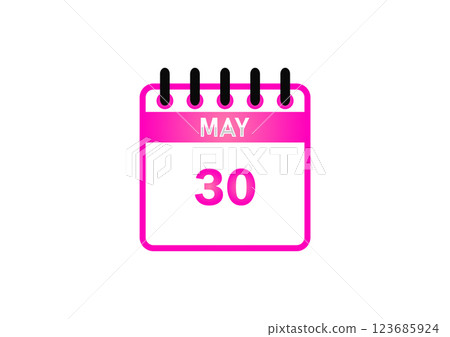 May 30 Calendar Icon May 30 Calendar Icon 123685924