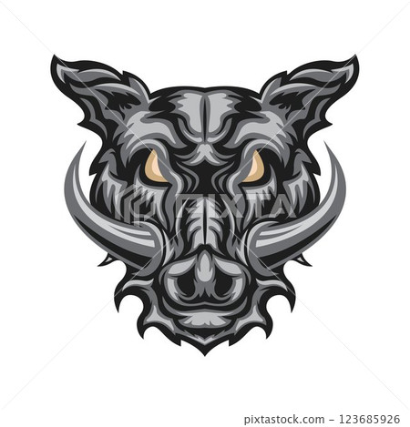 wild boar head vector illustration design element wild boar head vector illustration design element 123685926