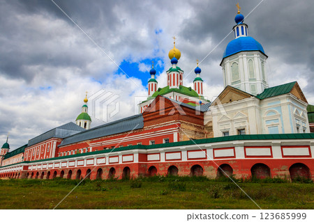 Sanaksar monastery of the Nativity of the Mother of God in Temnikov, Republic Mordovia, Russia 123685999